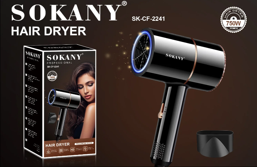 Sokany 750W Cold And Hot Air Hair Dryer SK-CF-2241