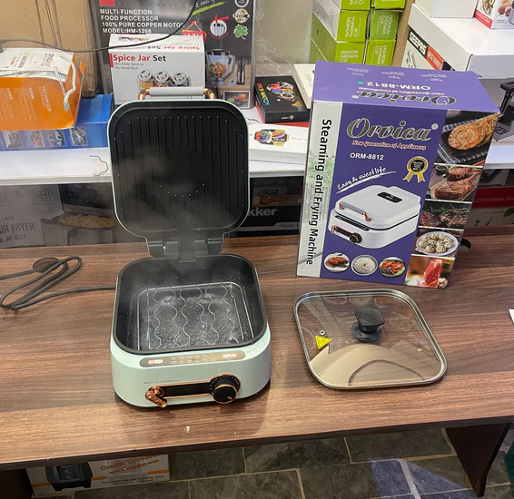 Original Orvica 3-in-1 Steamer, Fryer & Grill ORM-8812