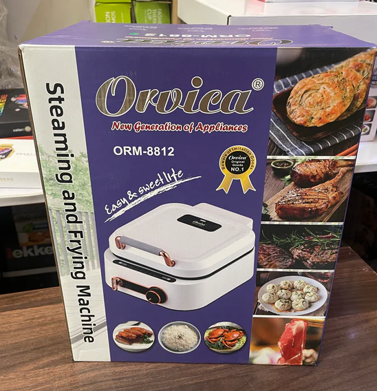 Original Orvica 3-in-1 Steamer, Fryer & Grill ORM-8812