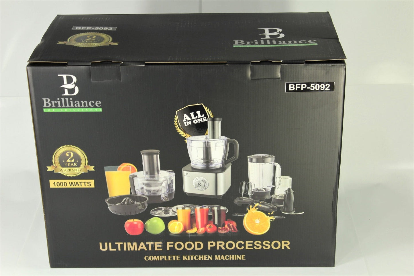 High quality 1000W powful 11 in 1 unique design food processor