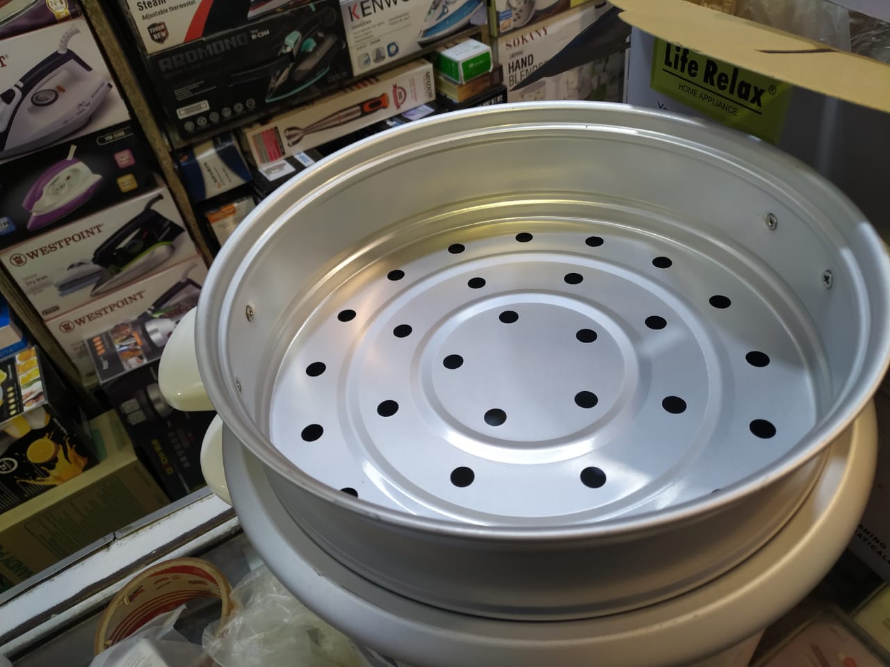 Multi-Use Stainless Steel Hot Electric Rice Cooker with Steam Layer