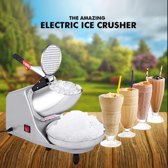 Electric Ice Crusher, Ice Shaver Machine For Home & Commercial, Snow Cone Maker Stainless Steel