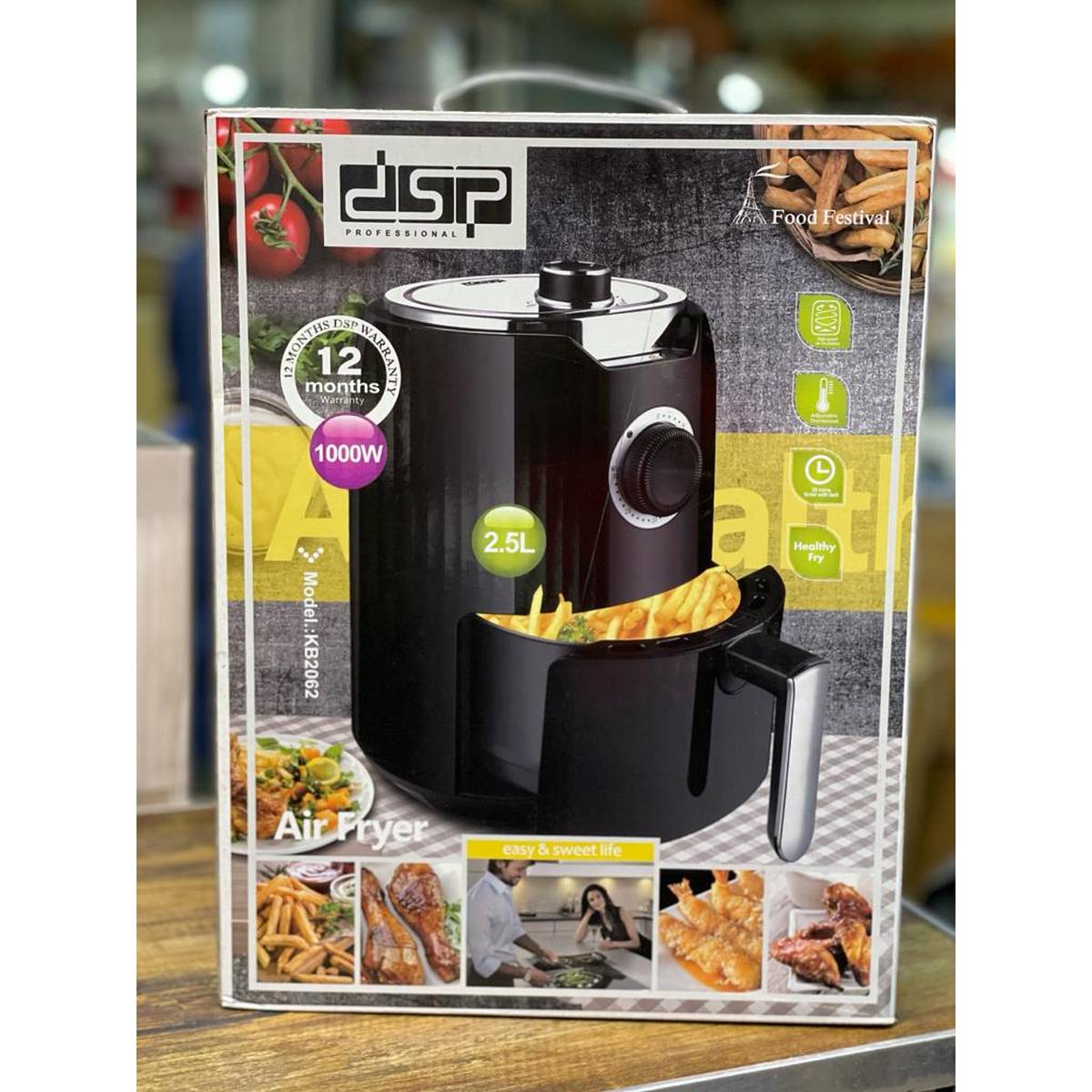 DSP KB2062 Air Fryer, Deep Fryer Without Oil Air Frying Machine