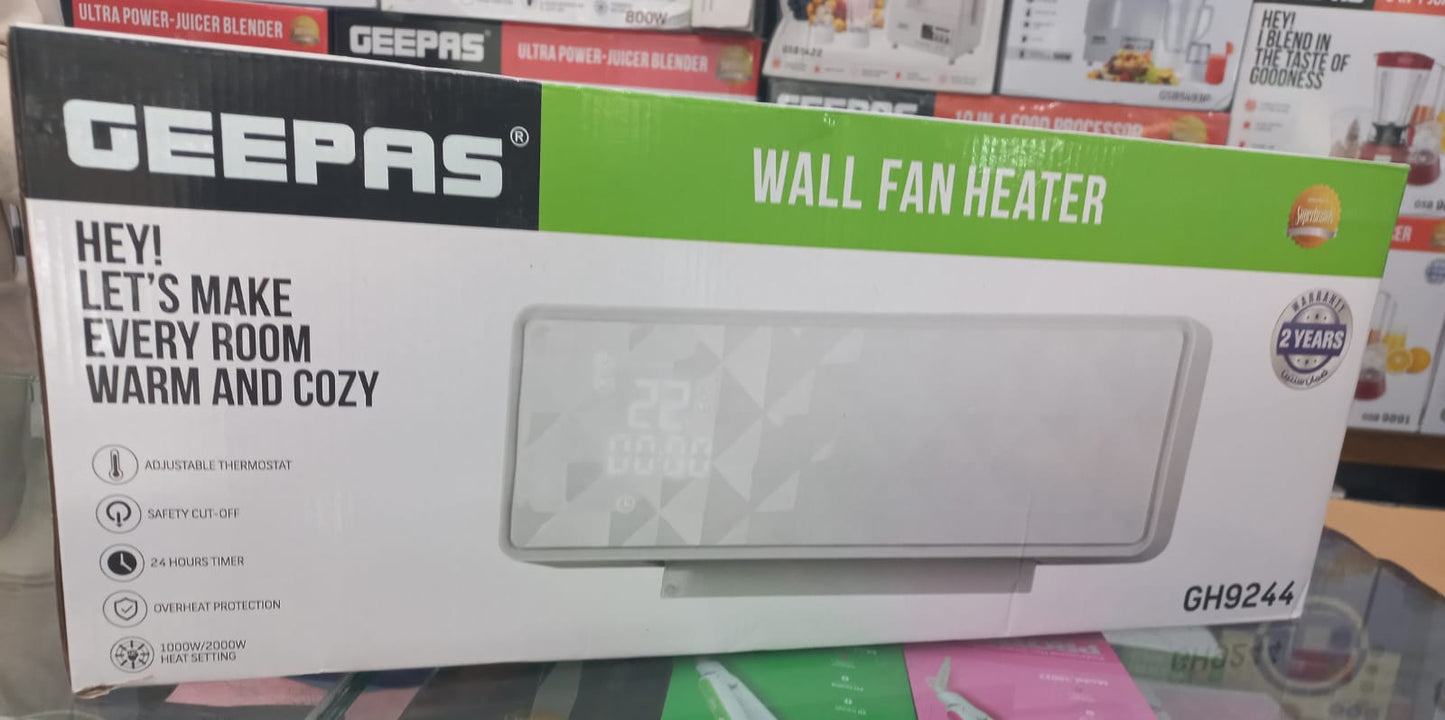 Geepas GH9244 Wall Mounted Fan Heater GH9244