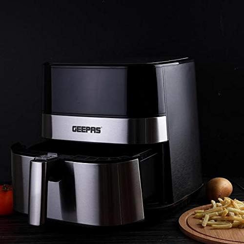 Geepas GAF37510 Electric Air Fryer 5 Liter Digital Touch Screen & Preheat, 60 Minute Timer, Led Display, Auto Shut Off