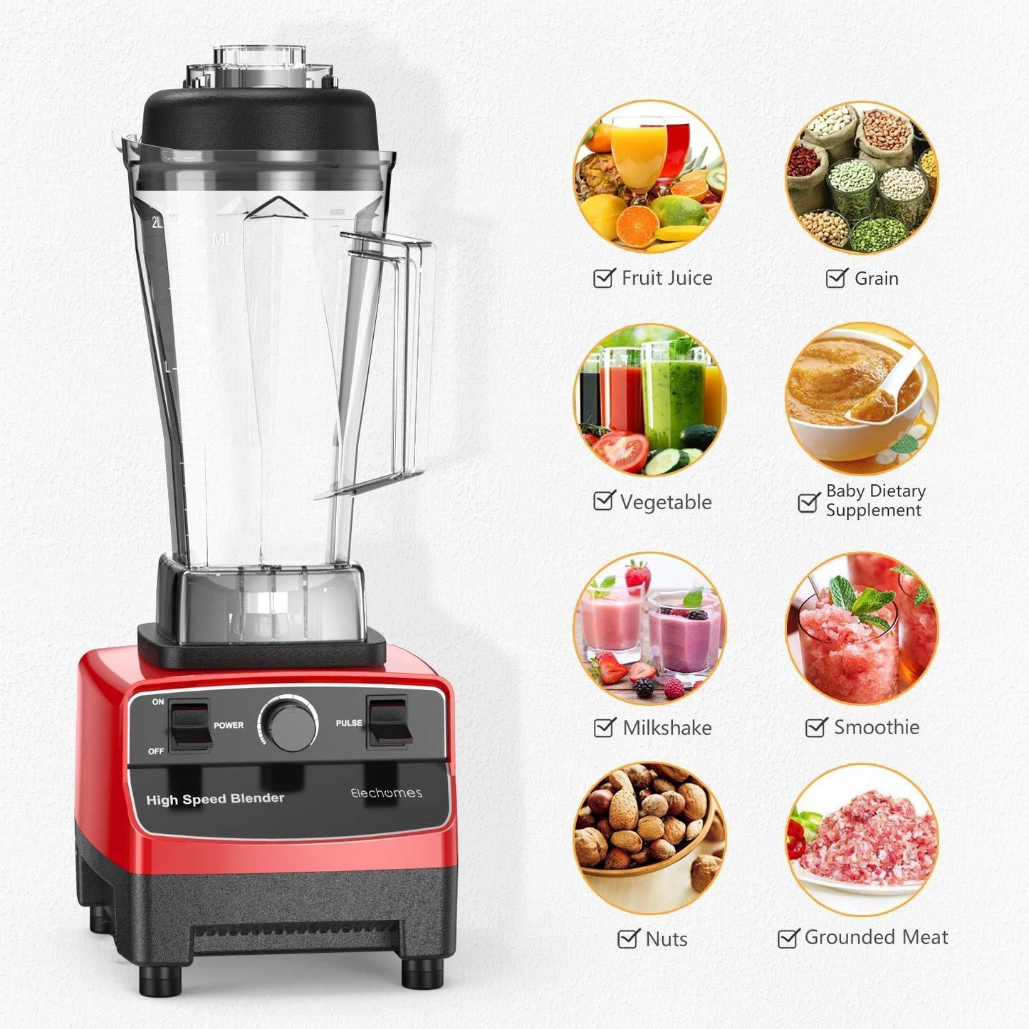 3 Liter Commercial Heavy Duty Blender For Smoothie Bar