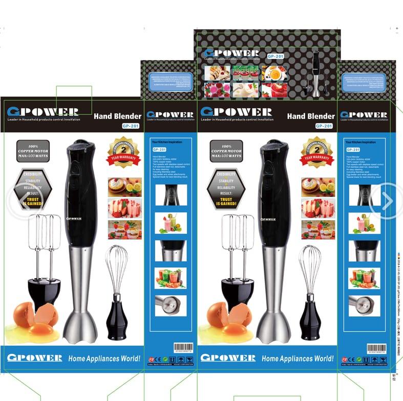 Gpower GP-201 Heavy Duty Electric Hand Blender / Hand Mixture