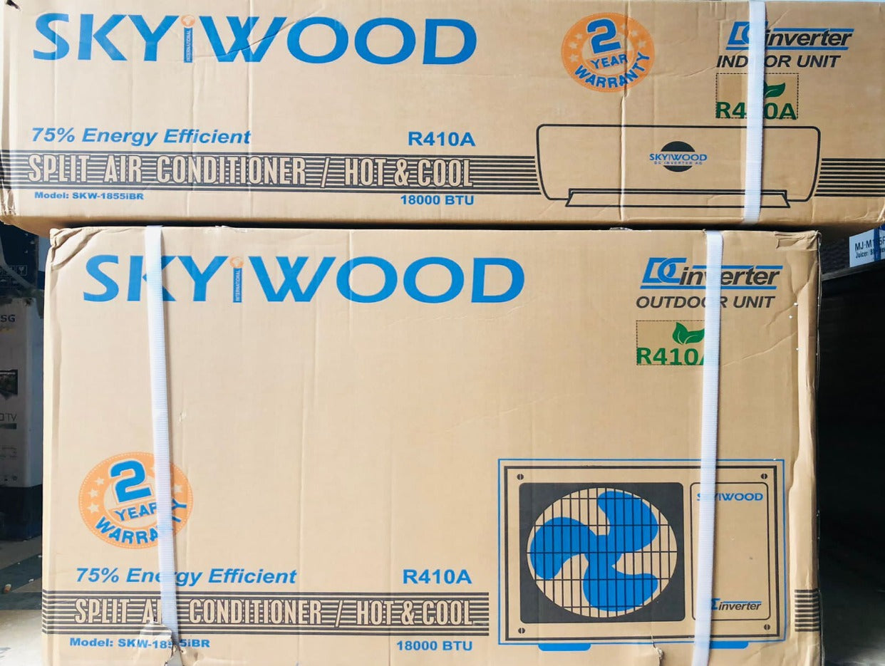 Imported 1.5 Ton Split AC, Heat & Cool Energy Saver DC Inverter ( Skyiwood SKW-1855IBR )