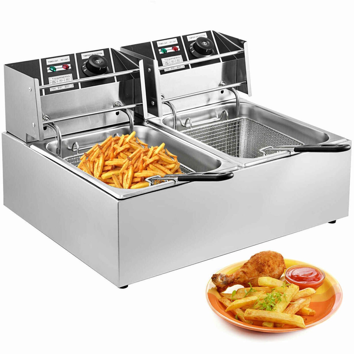 Imported Commercial 12 Liter Electric Deep Fryer, French Fries Making Machine