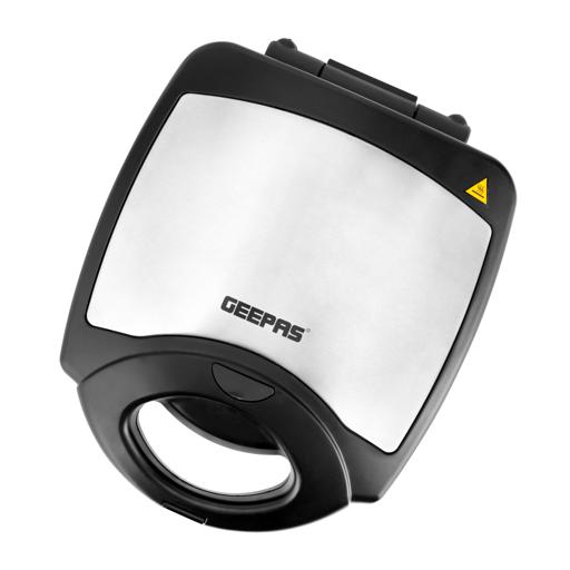 Geepas GSM36528 4 Slice Sandwich Maker 6 in 1 ( Waffle Maker, Donut Maker, Grill, Nuts Maker, Biscuit Maker, Sandwich Maker )