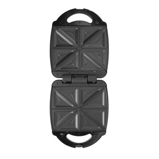 Geepas GSM36528 4 Slice Sandwich Maker 6 in 1 ( Waffle Maker, Donut Maker, Grill, Nuts Maker, Biscuit Maker, Sandwich Maker )