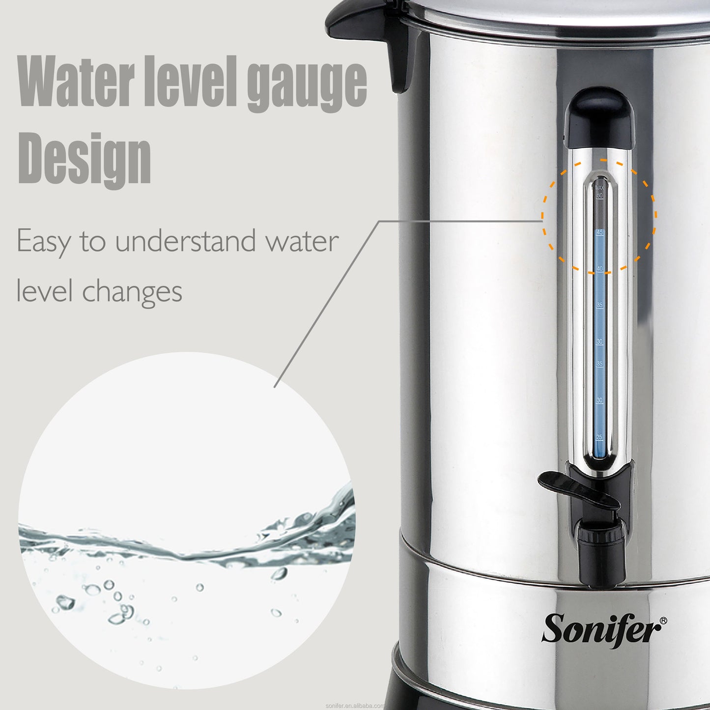 Sonifer 15L Electric Kettle High Capacity Large Capacity Kettle SF-2074