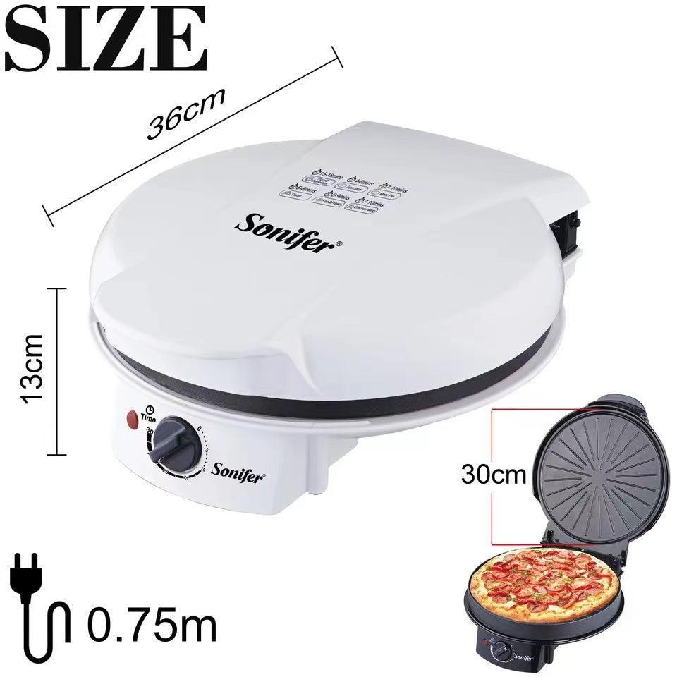 Sonifer 12" Household Pizza maker oven With Ceramic Baking Stone