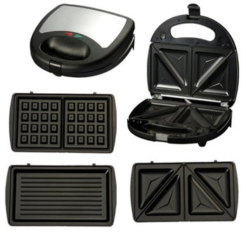 Imported 3 In 1 Electric Switchable Multifunctional Sandwich Maker