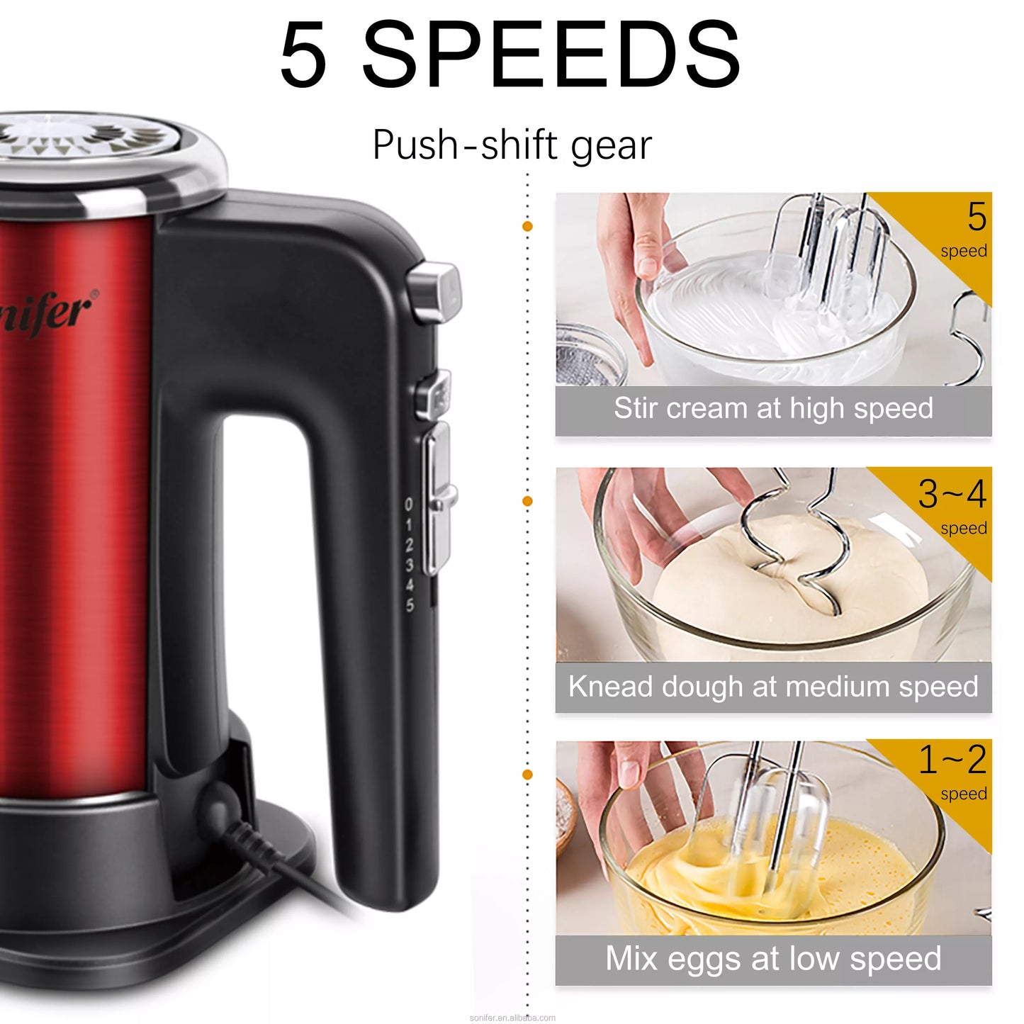 SONIFER 2 IN 1 HAND MIXER 400W