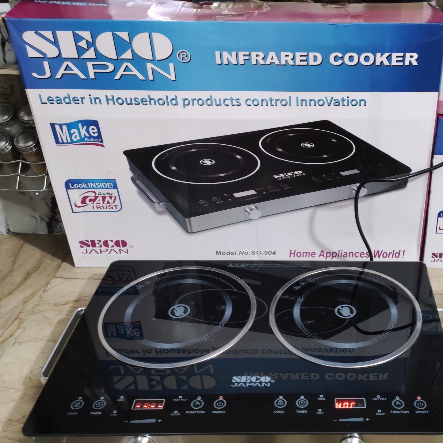 Original Seco japan Dual Infrared Cooker SG-904