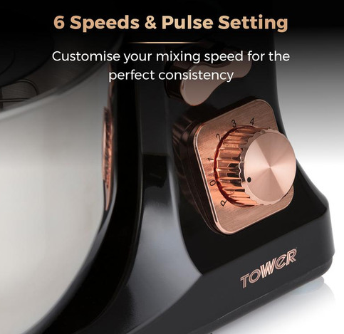 Tower Rose Gold Stand Mixer 5Liter - Rose Gold 1000W