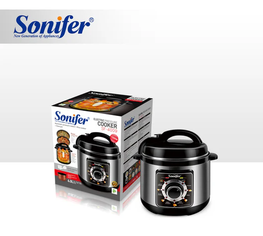 Imported SONIFER 6L Multifunctional Pressure Cooker Non-stick Smart Household Steamed Rice & Soup Pot