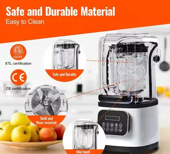 Imported Commercial Soundproof Blender, Ultra Heavy-Duty Soundproof Blender