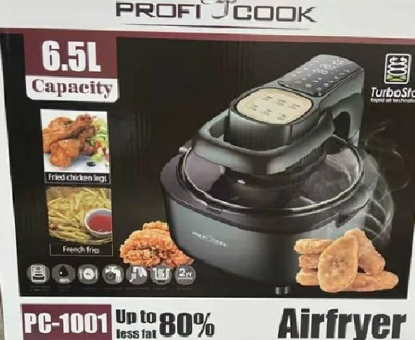Profi Cook(Germany) Digital Air Fryer , PC-1001 , 6.5L Big Capacity , Turbostar Technology , Upto 80% less fat , 2400W