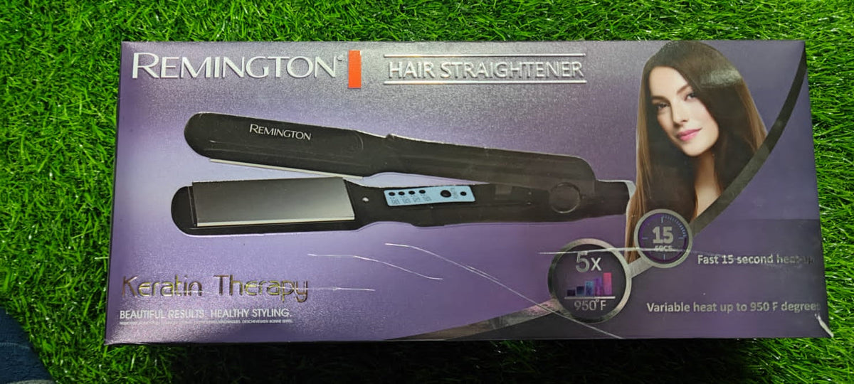 Remington Keratin Therapy Hair Straightener Professional Flat Iron – Advanced Ceramic Hair Straightening & Styling Tool, Keratin Infused Plates, Fast Heating Hair Styler for Smooth, Shiny & Frizz-Free Hair