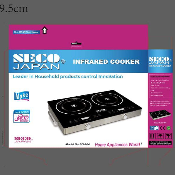 Original Seco japan Dual Infrared Cooker SG-904