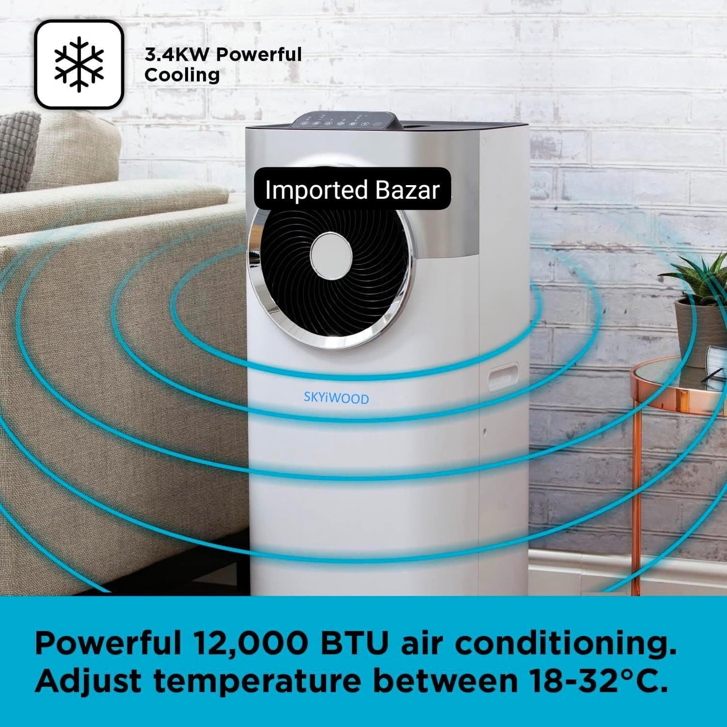 Skyiwood Portable Air-Conditioned Heat & Cool | 12000 BTU | Inverter Series