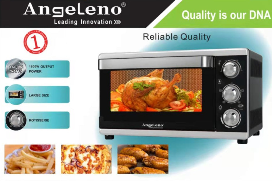 Angeleno G22S Electric Baking Toaster Oven With Rotisserie Grill