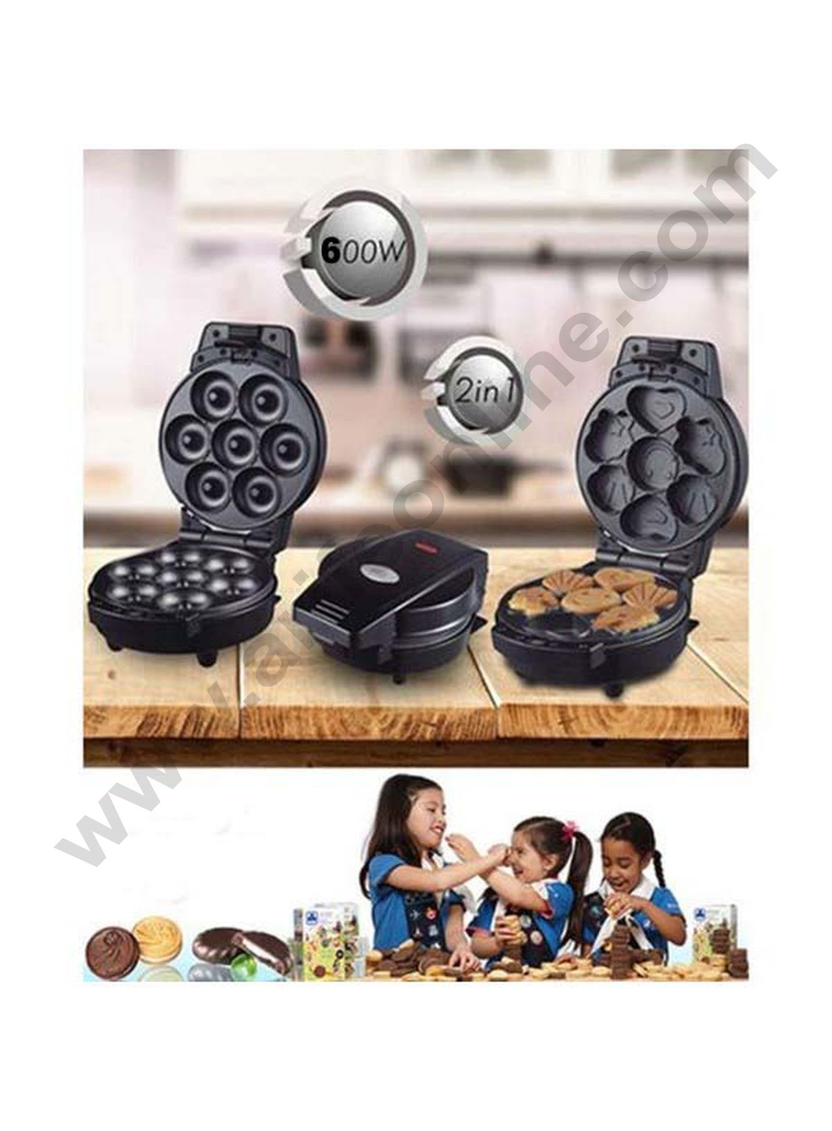 Electric Baking Pan 2 In 1 Donut Maker
