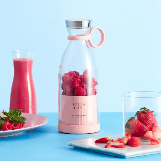Imported Mini Bottle Blender Portable Electric Juicer 6 Blades Smoothie Maker 40W USB Rechargeable Fruit Mixer Fresh Squeezer Machine