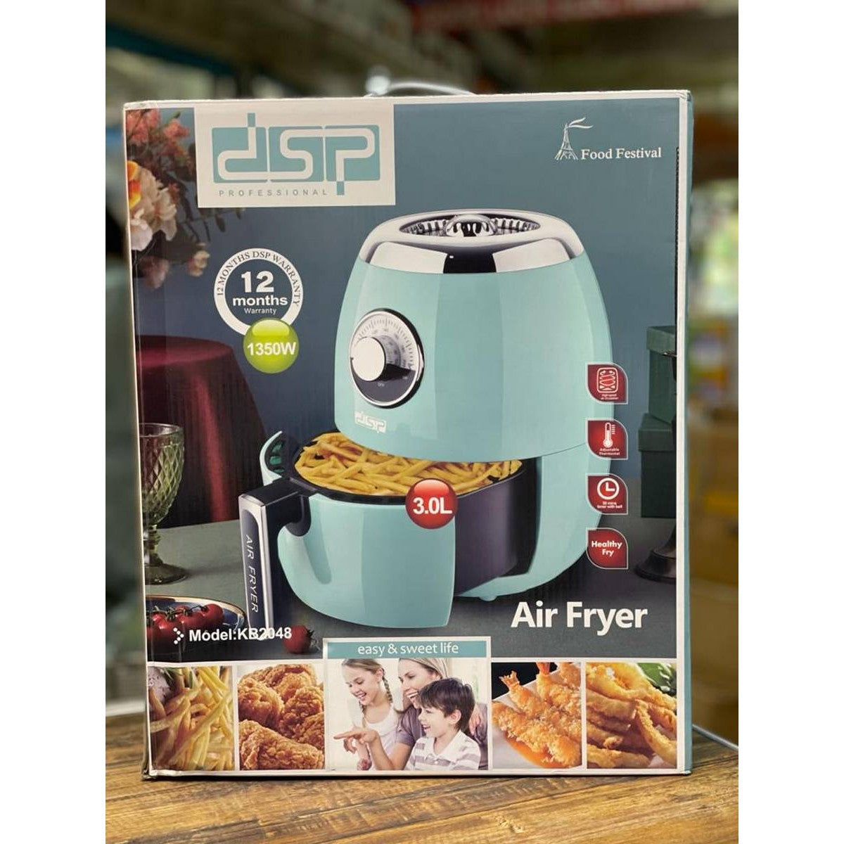 3.0 Liter New Design Electric Deep Air Fryer Without Oil DSP KB2048