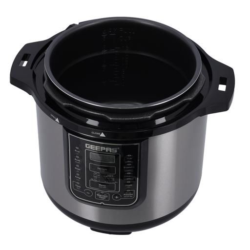 Geepas GMC35030 Digital Multi Cooker 12L, Ideal for Rice Meat bean vegetable Soup | Detachable Inner Lid
