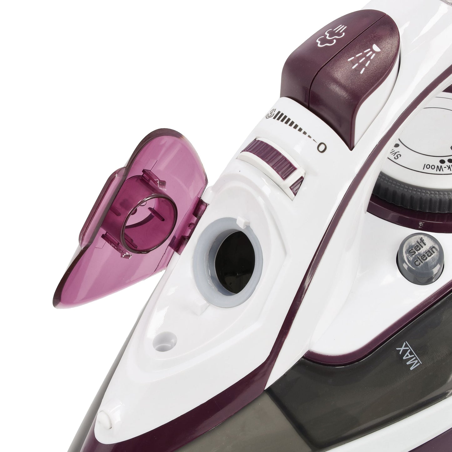 Ceramic Steam Iron, Temperature Control, GSI24025 - Ceramic Sole Plate, Wet And Dry, Self-Cleaning Function, 3000W, Powerful Steam Burst, 400ml Water Tank