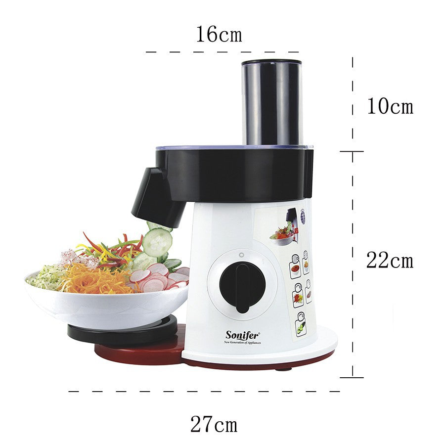 SONIFER Food Processor Multifunctional Salad Maker Shred Slicer SF-5505