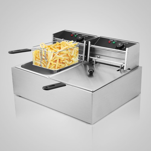 Commercial 12L Electric Dual Tank Deep Fryer