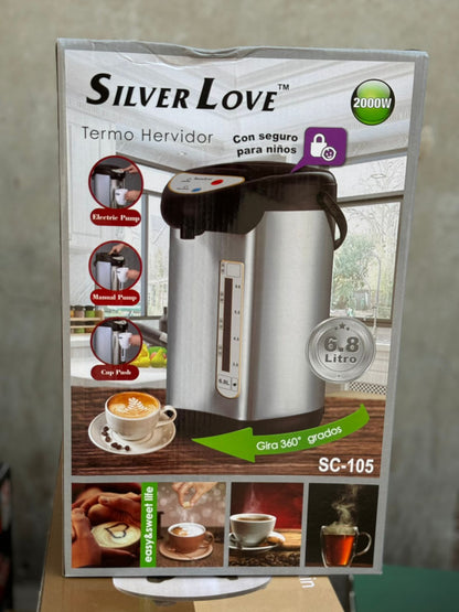 6.8L , 3 in 1 Silver Love Electric Water Dispenser SC-105