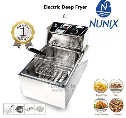 Commercial 6L Electric Deep Fryer For French Fries Zinger Chicken