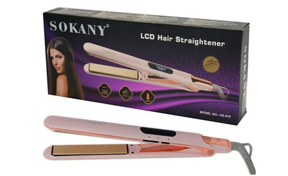 Sokany LCD Flat Iron Professional Hair Straightener HS-976