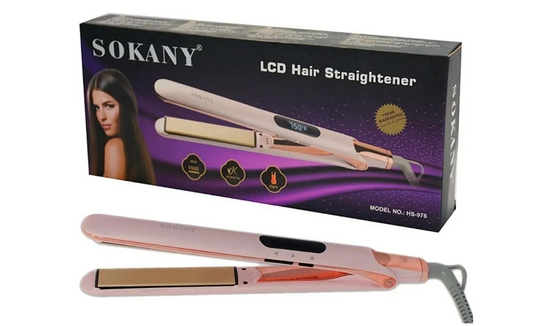 Sokany LCD Flat Iron Professional Hair Straightener HS-976