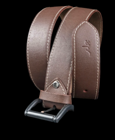Feather Edge Burgundy - Leather Belt For Men