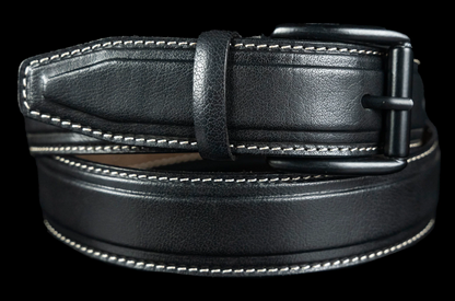 Aero Feather Edge Tan - Hand Made Men's Leather Belt