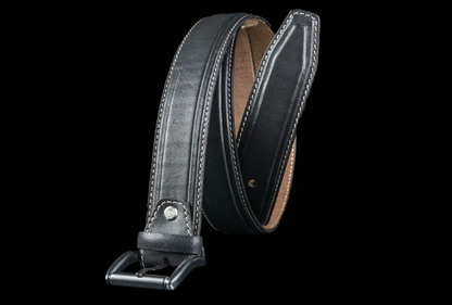 Aero Feather Edge Tan - Hand Made Men's Leather Belt