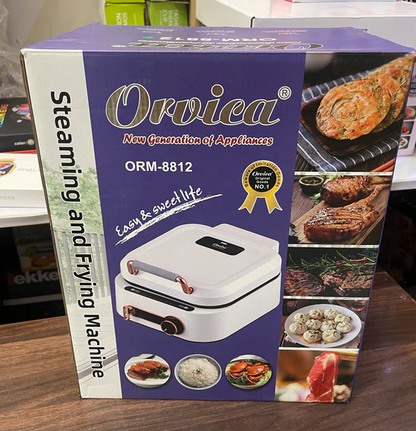 Original Orvica 3-in-1 Steamer, Fryer & Grill ORM-8812