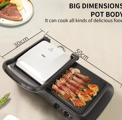 Imported DSP KB1050 Contact Grill  2 in 1 Electric Barbecue Grill Press
