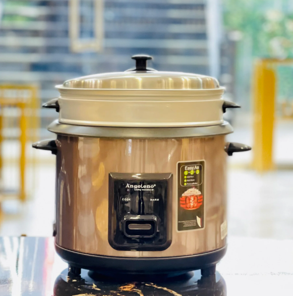 Angeleno G1028 Electric Rice Cooker With Steam Layer
