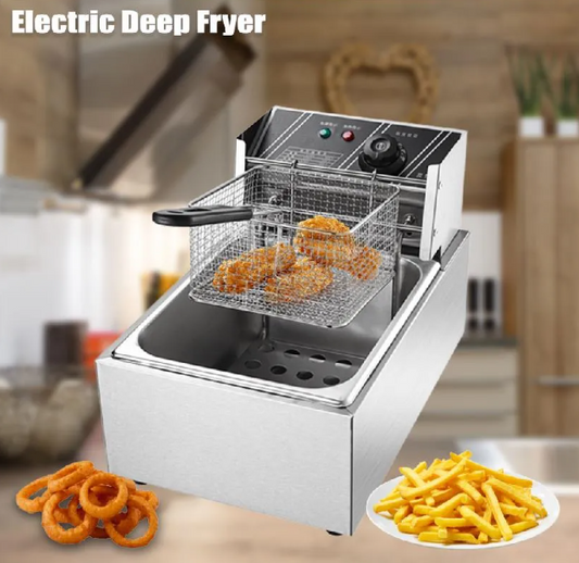 Imported Commercial 6L Electric Deep Fryer Single Tank