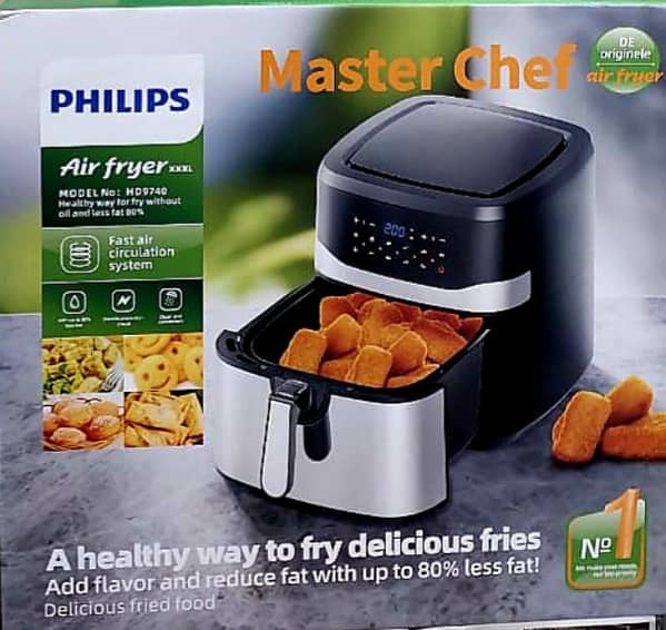 Imported Philips Master Chef Air fryer 9.2Liter Capacity Digital Air fryer With Rapid Air Technology