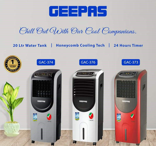 Geepas GAC374 – AC Cum Big Size Air Cooler With Remote & LED Screen Control