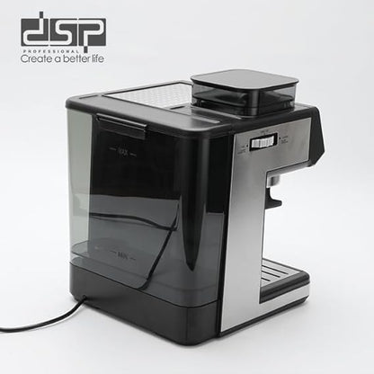 DSP KA3146 3-in-1 Espresso Coffee Machine | 20 Bar Pressure | Built-in Grinder, Milk Frother, 500ML Milk Tank | Touchscreen Control