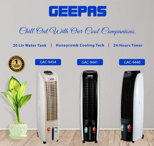 Geepas GAC9450 – 20 Liter Portable Air Cooler Chiller